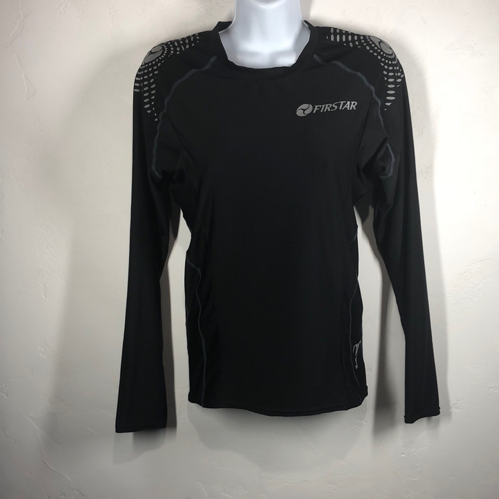 Firstar black long sleeve compression top small